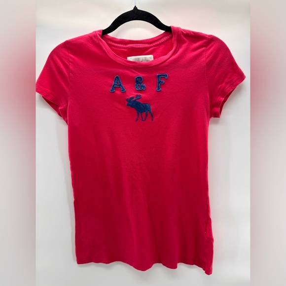 Abercrombie and fitch red women’s tee medium - Picture 1 of 5